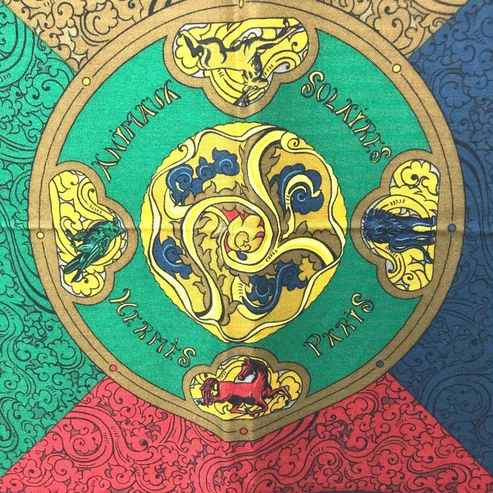 HERMES Red Scarf - Picture 2 of 13